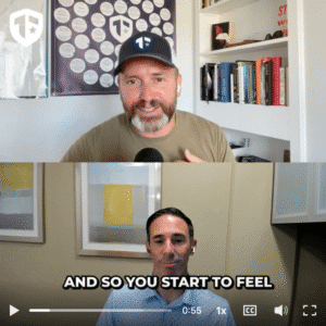 Coach Brandon Jenkins is pictured with Tom Murray, of Leadership Ready Room.