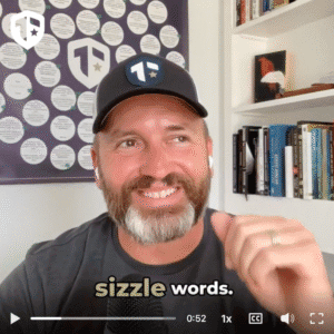 Coach Brandon Jenkins speaks and writes about how an energy audit can change your daily life. He is pictured in a still from a video taken in his office.