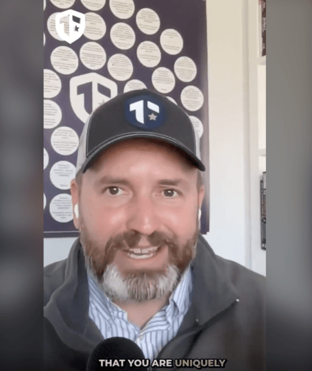 Coach Brandon Jenkins is pictured in his office. This is a clip from a video of him and Tom Murray speaking about taking control of your calendar. 