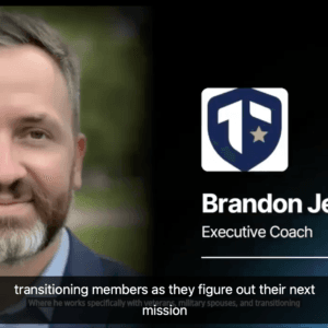 Coach Brandon Jenkins speaks to transitioning service members through 7 Eagle Academy.