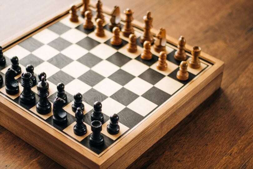 Chess set. Play your own game.