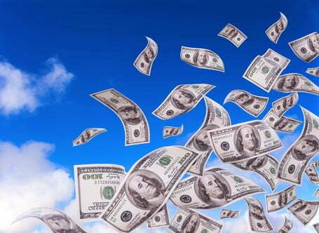 money falling from the sky money falling from the sky